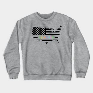 Teacher flag Crewneck Sweatshirt